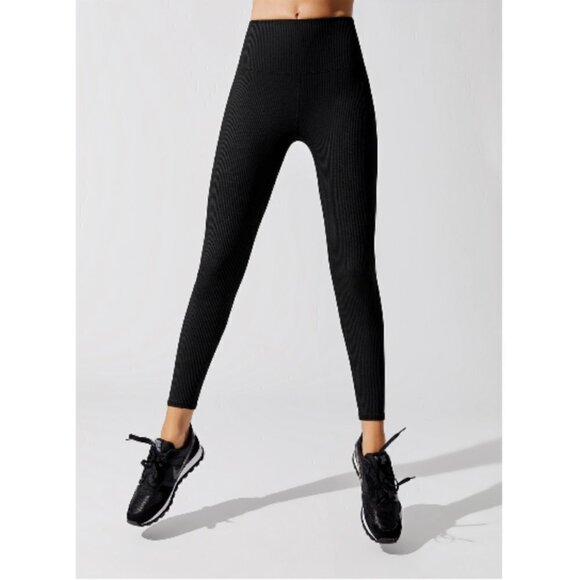 💕CARBON 38💕 Ribbed 7/8 Legging ~ Black - Picture 4 of 13